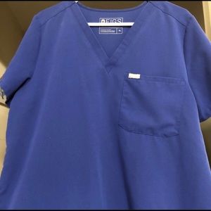 XL Figs Galaxy Blue one pocket top